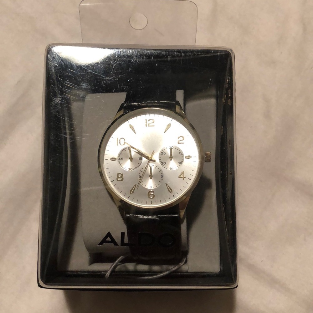 Brand new Aldo watch with leather band